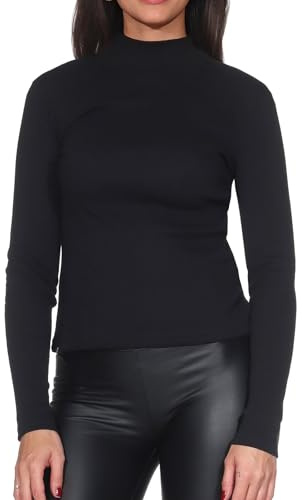 Ragwear Damen Longsleeve Langarmshirt Leichter Pulli mit Kragen Janelle Long
