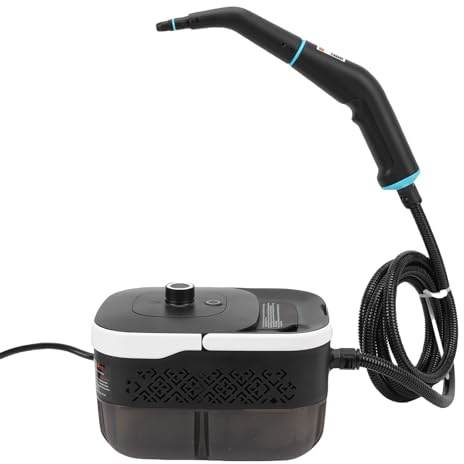 RIZGHWOY Pulsante a Vapore Portatile, Macchina a Vapore Pressurizzata Portatile con 6 Livelli Regolabili da 4bar da 1250 Ml per Auto a Pavimento della Auto in Casa (Plug 220v)