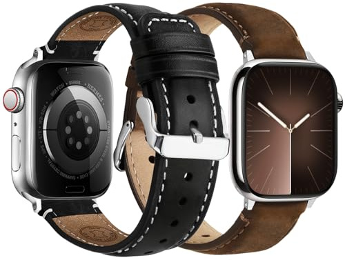 Fullmosa Leather Straps for Apple Watch 42mm 41mm 40mm 38mm