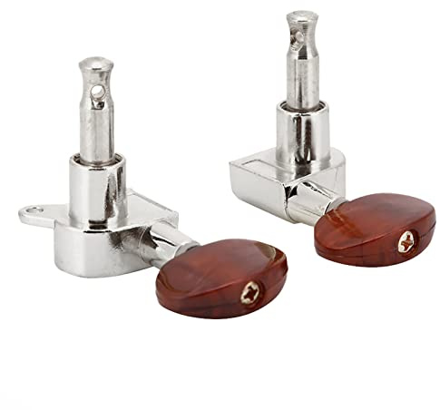 TOPINCN Stimmgeräte für Akustik- und E-Gitarren – Schnelles und Genaues Stimmen – Perfekt für Gitarristen – Chrom (SILVER)