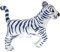Ballonim® Schneetiger ca. 80cm Luftballons Folienballon Party DekorationGeburtstag
