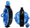 goooods Faltbare Wasserflasche Feldflasche Wasserflasche Trinkflasche - Bundeswehr Militär Army Style mit Kompass, BPA frei, 580 ml (Blau)