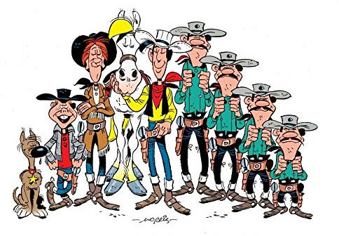 ZigZag Editions Postcard Lucky Luke: Characters (15x10cm)