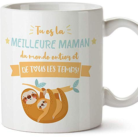 Mugffins Tasse/Mug pour Maman - Meilleure Maman (modèle 3) - Idée Cadeau Fête des Mères/Anniversaire Originale