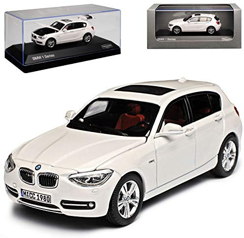 B-M-W 1er F20 Weiss 5 Türer Ab 2010 1/43 Jadi Paragon Modell Auto