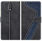 MOBESV Phone Cover For Motorola Moto G4, Flip Wallet Case for Motorola Moto G4 / Moto G4 Plus Phone Case, Black/Dark Blue