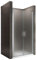 i-flair Duschtür LARA 92x185 cm Verstellbereich von 92-95 cm, Höhe: 185 cm, Duschabtrennung aus 6 mm satiniertem ESG Sicherheitsglas mit Nanobeschichtung und Edelstahlgriffen – NF