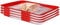 YYCFB Food Preservation Tray, Frischhaltetablett Kreative Aufbewahrungsschale Lebensmittelkonservierungsschale Vakuumdichtung Frischhaltedosen für den Kühlschrank (4 pcs)