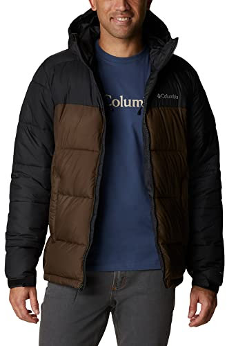 Columbia Pike Lake Hooded Jacket, Doudoune À Capuche Homme, Olive Green/Black, Taille XXL