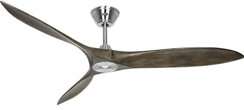 kaiserkraft | Deckenventilator ECO AIRSCREW | Rotorblatt-Ø 1520 mm | grau/Chrom