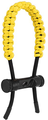 SPYMINNPOO Bow Wrist Sling, Compound Bow Wrist Sling Handschlaufe Handgestricktes Kordelseil Einstellbar für Trainingsübungen(Gelb) Freizeitsport Zubehör Für Schießen Und Bogenschießen