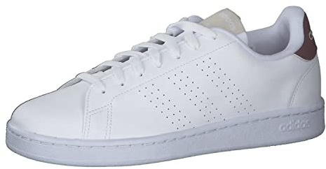 adidas Herren Advantage Sneaker, Cloud White/Cloud White/Shadow Red, 44 EU