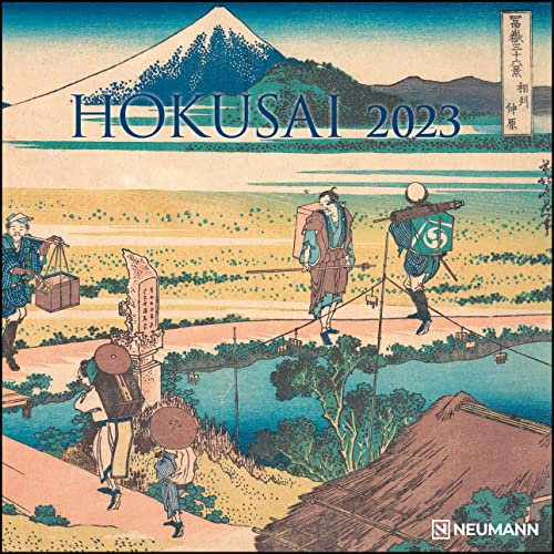 Hokusai 2023 - Wand-Kalender - Broschüren-Kalender - 30x30 - 30x60 geöffnet - Kunst-Kalender
