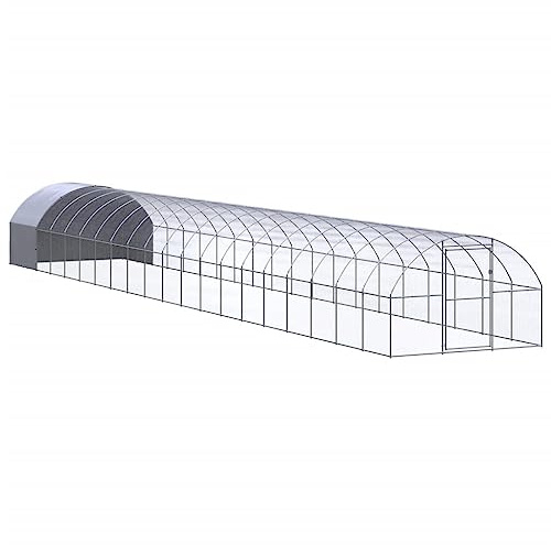 vidaXL Outdoor-Hühnerstall 3x20x2 m Verzinkter Stahl