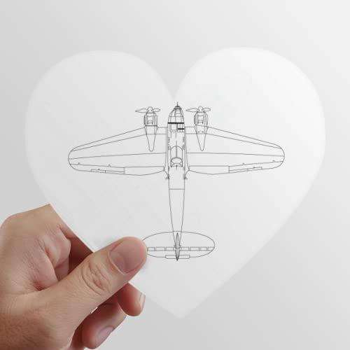 Aircraft Line Weapon Art Deco Gift Fashion Heart Vinyl Sticker Gepäckaufbewahrung Graffiti Decal