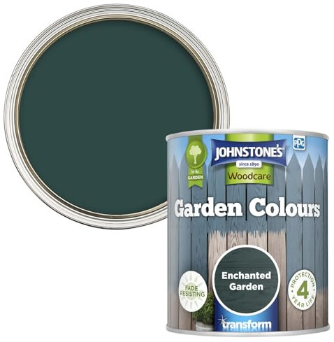 Johnstone's Garden Colours, Enchanted Garden, Fade-Resisting, Easy to Apply, Long-Lasting Colour and Protection, 8m2 Coverage per Tin, 1L