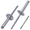 SKIR'CO (30 Stück) Großer Flansch Aluminium Blindnieten 5,0 x 30 mm, Stahldorn, Bohrer enthalten