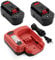 AYTXTG 2Pack 4.5Ah 18V NI-CD Battery Compatible with Black & Decker HPB18-OPE 18 Volt Slide Pack Battery + BDFC240 9.6V-24V Battery Charger