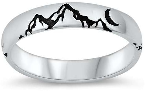 Sterling Silber 925 Berge Ring