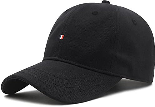 Ytnkiv Große Sportmütze, Größe XXL, Stickerei, übergroße Baseballkappe, Plus 60 – 65 cm, Schwarz , 8