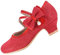 EIGHT KM Scarpe Mary Jane con Tacco Alto da Ragazza Principessa per Matrimonio e Festa EKM7035 Scintillio Glitter Perla Minerva Rosso Misura EU 33