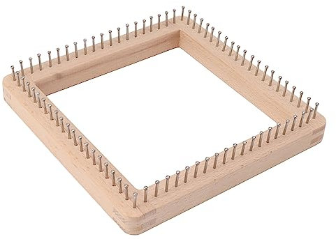 Web-Steckbrett, Verschleißfestes Quadratisches Strickwerkzeug, Unlösbare Haken für die Herstellung von Teppichdecken (L)