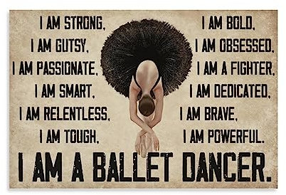 diDIdo Vintage-Poster, Ballett-Poster für Wandposter für Zimmer, ästhetische Raumdekoration, Teenagerzimmer-Dekor für Mädchen, Wanddekoration, 20 x 30 cm