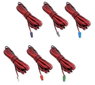 Cable de bocina 6X Pcs Sound Speaker Cables Wires Cords Red Black Compatible With Pioneer Home Cinema Theater System