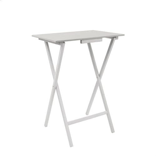 WELL HOME MOBILIARIO & DECORACIÓN Beistelltisch, rechteckig, weiß, Holz, 48 x 35 x 65 cm