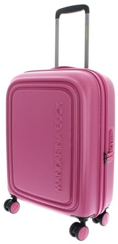 Mandarina Duck LOGODUCK + Trolley Cabin, Rosso viola., Linea iconica policarbonato