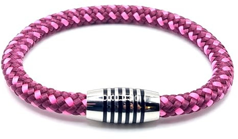 Generisch Emalines Armband JoJewelry (Aubergine/Rosa, 19.00 cm)