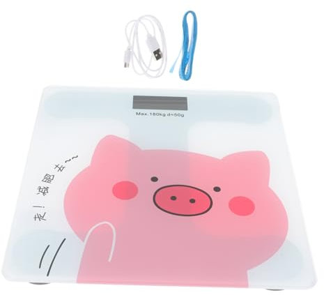 Gatuida usb - ladegerät usb ladegeräte smartwaage usb- ladegerät USB-Ladegerät lcd cartoon digitale waagen wiegen versorgung Wägezubehör Haushalt Körperwaage Pala gehärtetes Glas