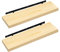 eSituro 2er Set Wandregal Regal Wand, Hängeregal, Schweberegal Massive Holz, Regalbrett 70x19x3,5 cm, für Küche Wohnzimmer Schlafzimmer, Wandboard mit unsichtbarer Halterung, Holzoptik