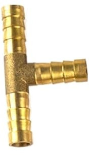 1 PZ In Ottone Barb Raccordo 2 3 4 Vie Connettore for 4mm 5mm 6mm 8mm 10mm 12mm 16mm 19mm Tubo di Rame Pagoda Raccordi for Tubi di Acqua (Color : A-T type, Size : Barb 4mm)