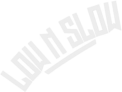 Low N Slow Aufkleber fürs Auto,Reflektierende Autoaufkleber - Umriss lustiger Aufkleber | Autoaufkleber „Low N Slow“, langlebiger Aufkleber für die Heckscheibe, reflektierender Warnaufkleber für die S
