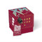 SURPRISA Geschenkbox für Weihnachten, Rätselbox für Geldgeschenke, Glitzer-Design in Rot mit XMAS-Aufdruck, Größe S (12cm)