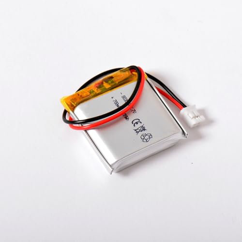 AFTERTECH 803030 700 mAh 0,7 Ah 30 x 30 x 8 mm Lithium-Polymer-Zelle Lipo 3,7 V 3,7 V Wiederaufladbar mit BMS und Stecker JST PHR 02 M3N1