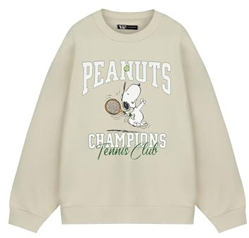 Peanuts Snoopy Unisex-Sweatshirt, Tennis-Grafikpullover, Vintage-Pullover, Charlie Brown Pullover, Retro-Cartoon-Bekleidung für Damen und Herren