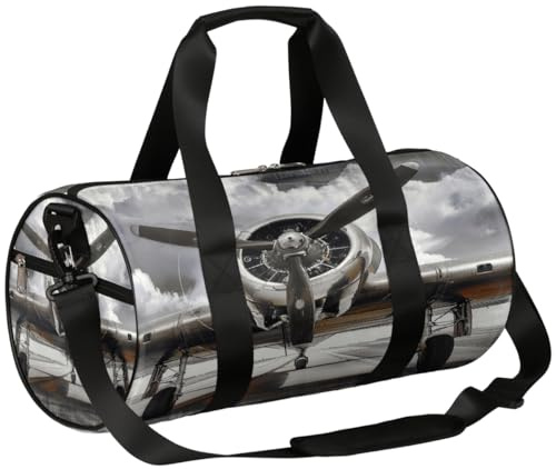 Mexpekil Seesack mit Schuhfach, wasserdicht, groß, Flugzeug, Reiserucksack für Fitness, Fitnessstudio, Wochenendausflüge, Großes Flugzeug