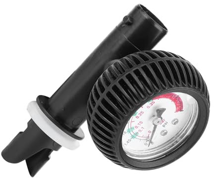 NIZUUONE Air Pressure Gauge, Pump Safety Barometer for 6 Hole, 8 Hole Valve Inflatable Kayak