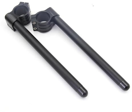 Lenker Riser Gabelrohr Motorrad Clip On 7/8 CNC Lenker Regular Riser Silber Für 33mm 35mm 37mm 39mm 41mm 43mm 45mm 48mm 50mm 51mm Lenker-Riser(35mm)