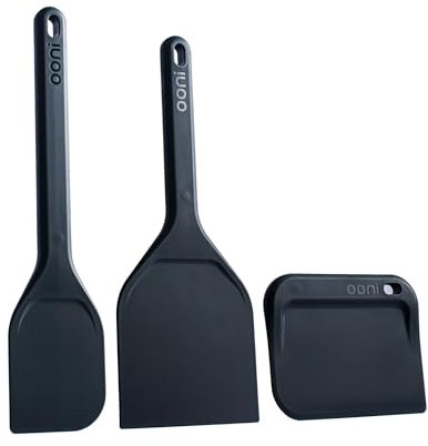 Ooni Dough Tools Set - Set of 3 Dough Preperation Tools, Bread Making Kitchen Utensils, Dough Making Tools, Scraper, Spatula and Mixing Spatula