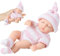 NIOMICO Mini Bambole per Bambini in Silicone, Bambole Neonate realistiche da 7 Pollici, Silicone a Corpo Pieno Morbido con Vestiti, Bambini per Regali per, Stile 1 Mini
