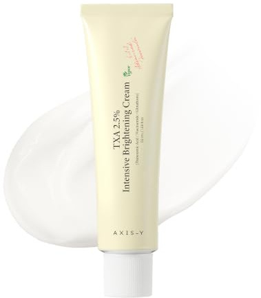 AXIS-Y TXA 2,5% Intensive Brightening Cream, Tranexamic Acid, Niacinamid & Glutathion für Hyperpigmentierung und Dark Spot Concealer, vegane koreanische Hautpflege, feuchtigkeitsspendende