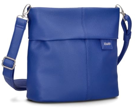 Zwei Damen Handtasche Mademoiselle.M M8 Crossbody Bag 3 L Umhängetasche aus Kunstleder mit Geheimfach & Hauptfach mit Reißverschluss, inkl. kurzem & langen abnehmbaren Schultergurt (royal)