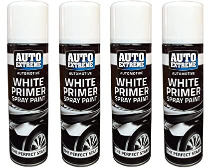 Auto Extreme White Primer Paint Spray Perfect Start Paint Wood Metal 250ml New (4)