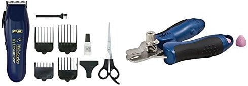 Wahl Pet / Dog Cordless Grooming Set Li Pro Series Clipper and EZ Nail clipper and file
