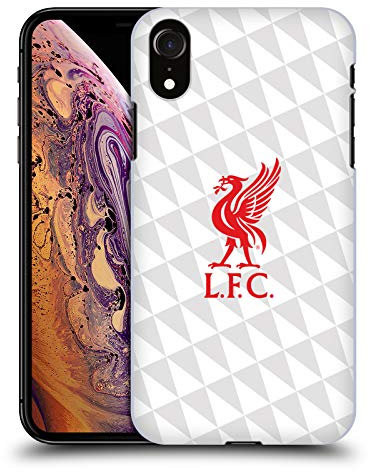 Offizielle Liverpool Football Club Kit Rot Und Weiss Liver Bird Harte Rueckseiten Handyhülle Hülle Huelle kompatibel mit Apple iPhone XR
