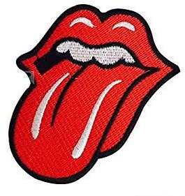 Fat-catz-copy-catz Red Rolling Stones Classic Tongue Embroidered Iron on Sew on Patch 9.5cm x 7cm