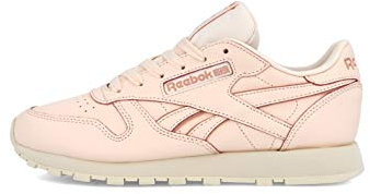 Reebok Classic Leather Baskets Chaussures De Sport Femmes, Pale Rose/Paper Blanc/Chalk, 40